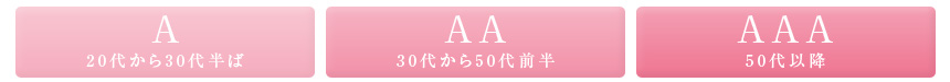 A.20ォ30㔼  AA.30ォ50O  AAA.50ȍ~